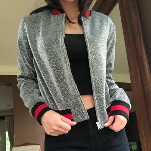 Forever 21 sparkly bomber jacket